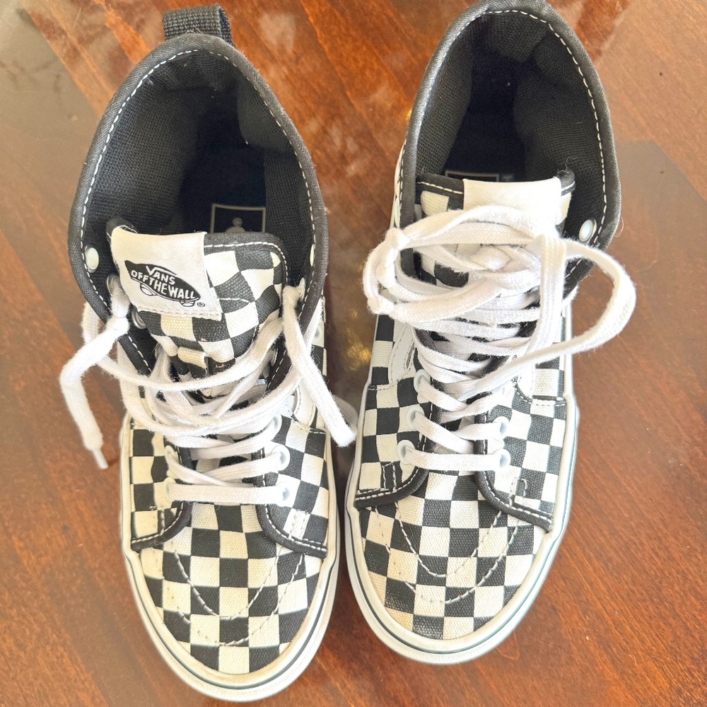 VANS CHECKERED HIGH TOPS